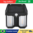Luminária Lanterna Dupla Led Luz Solar Externa A Prova D'Água Com Sensor De Presença E Movimento