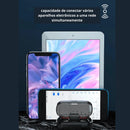 Fone de ouvido Bluetooth com estojo de LED digital à prova d'água, potente, bateria de longa duração e controle por toque.