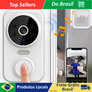 Campainha de Vídeo Inteligente Câmera Wifi Sem Fio Áudio