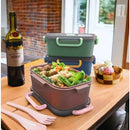 Marmita Com Divisoria Lancheira Adulto 1100ml com Colher Garfo Grande