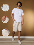 Bermuda Shorts Masculinos Cargo Com Bolso Streetwear Importa