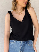 Regata Feminina Lisa Duna Alça Sanfonada tendências da moda