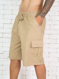 Bermuda Shorts Masculinos Cargo Com Bolso Streetwear Importa
