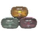 Marmita Com Divisoria Lancheira Adulto 1100ml com Colher Garfo Grande