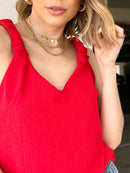 Regata Feminina Lisa Duna Alça Sanfonada tendências da moda