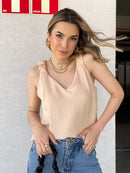 Regata Feminina Lisa Duna Alça Sanfonada tendências da moda