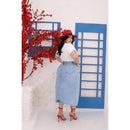 Saia Jeans Tamanho grande, alta qualidade